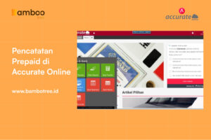 pencatatan prepaid di accurate online